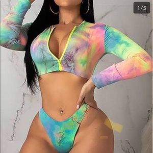 Tie dye bikini set
